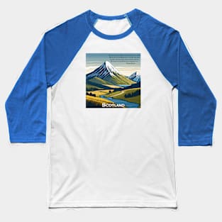 Scottish Highlands Design with Robert Burns Baseball T-Shirt